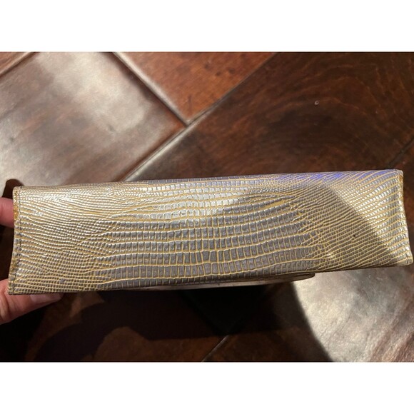 Judith Leiber Lizard Crystal Sunglass Case Clutch - Picture 6 of 10
